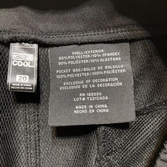 EUC 32 Degrees Plus Size 20 Bermuda Shorts Black Zipper Slash Pockets! 11028 - Picture 5 of 6